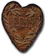 The EEYP Heart of Sponsorship, modeled after the Merit Badge, which signifies the scarifice associated with giving to help others.